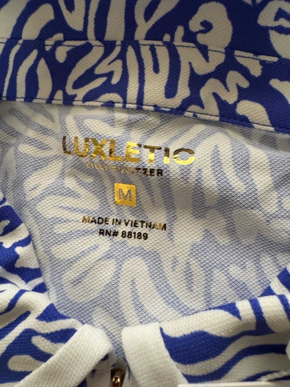 🆕 Lilly Pulitzer Luxletic Alona Dress Martinique Blue White UPF 50+ Medium - Picture 9 of 13